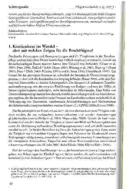 Vorschauseite 2: Burnout im Klinikalltag. Empirische Erkenntnisse zur Emotionsarbeit, Stressbelastung und Klientenaversion in der pflegerischen und ärztlichen Tätigkeit