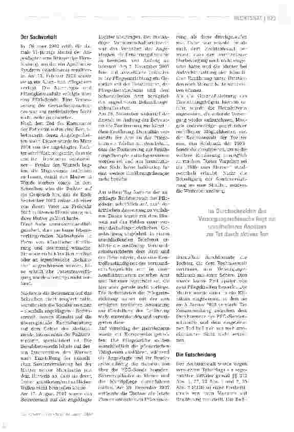 Vorschauseite 2: Sterbehilfe: Rechtsanwalt erhält neun Monate auf Bewährung