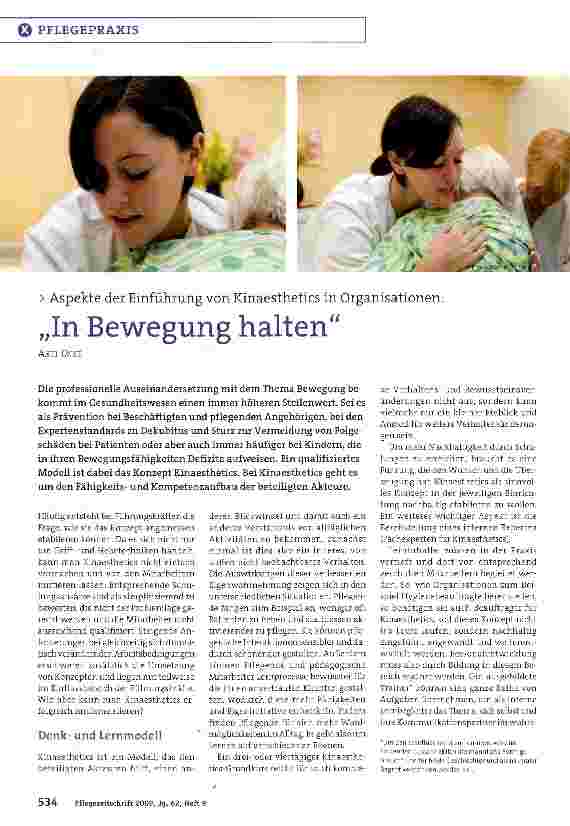 Vorschauseite 1: „In Bewegung halten