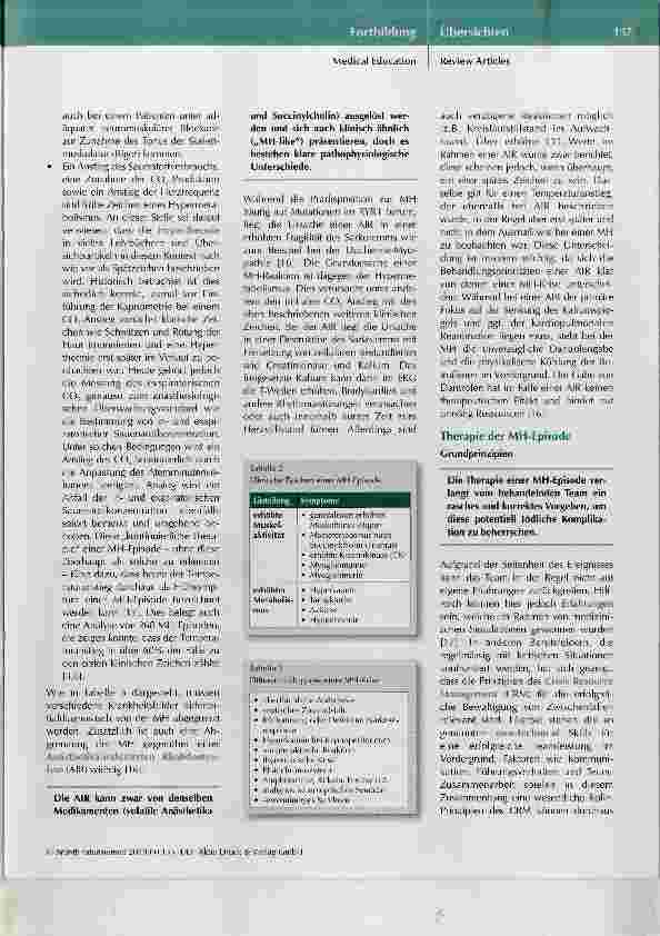 Vorschauseite 3: Maligne Hyperthermie