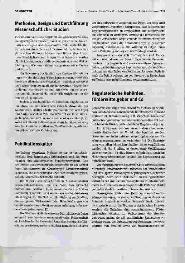 Vorschauseite 2: Forschen für die Tonne? - Die Research-Waste-Problematik