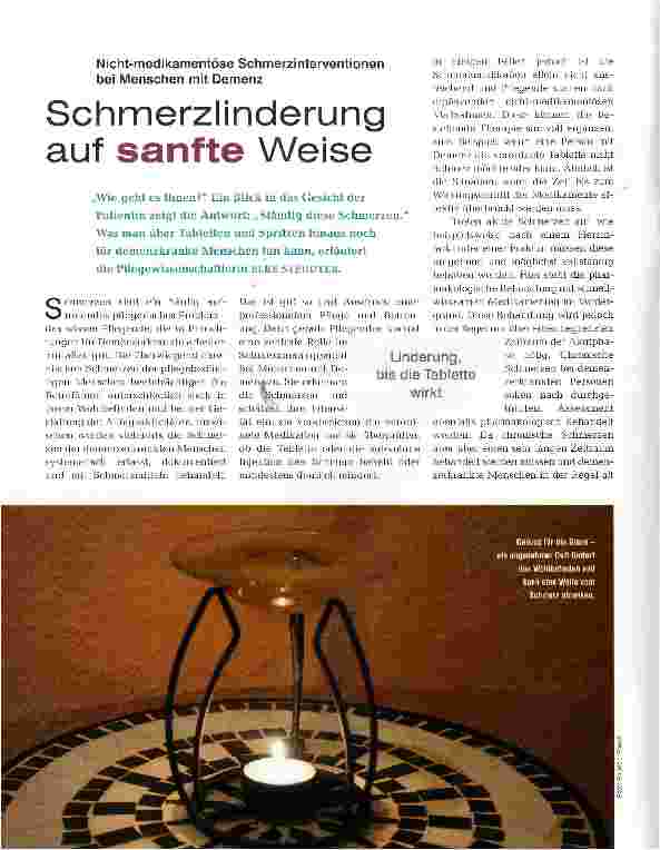 Vorschauseite 1: Schmerzlinderung auf sanfte Weise