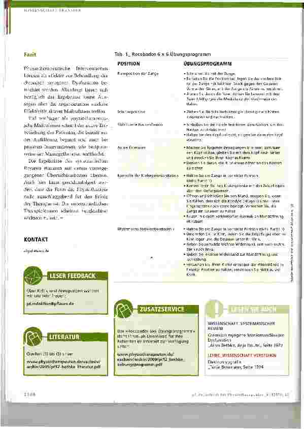 Vorschauseite 3: Physiotherapeutische Maßnahmen bei chronisch myogener kraniomandibulärer Dysfunktion