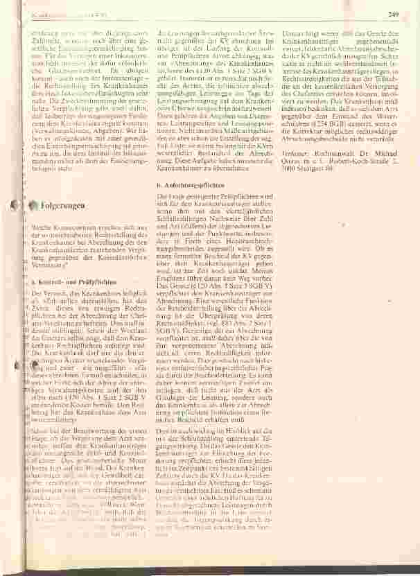Vorschauseite 3: Zum Inkassomandat des Krankenhauses nach Paragraph 120 SGB V