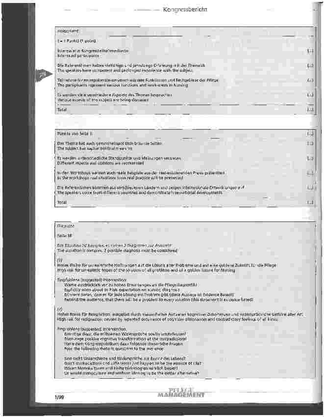 Vorschauseite 2: Pflegediagnosen zwischen Wissenschaft, Management und Praxis Veranstalter: Weiterbildungszentrum für Gesundheitsverufe SRK - WEG