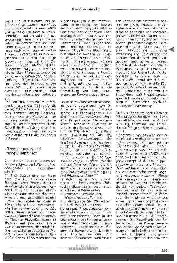 Vorschauseite 5: Pflegediagnosen zwischen Wissenschaft, Management und Praxis Veranstalter: Weiterbildungszentrum für Gesundheitsverufe SRK - WEG