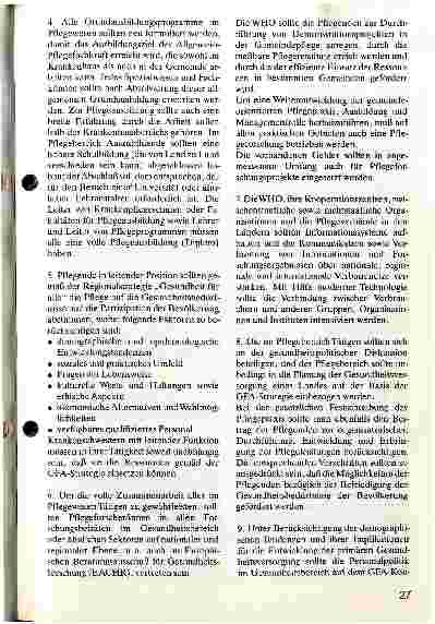 Vorschauseite 2: Europäische Pflegekonferenz der WHO Wien 21. - 24. Juni 1988