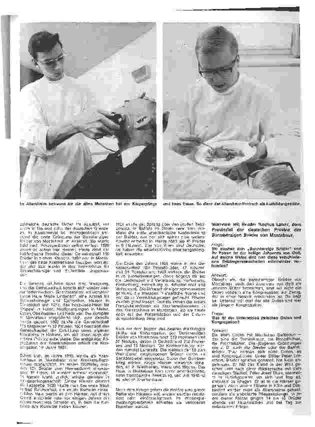 Vorschauseite 4: Die Barmherzigen Brüder von Montabaur (Fratres Misericordia de Montabaur, F.M.M.)