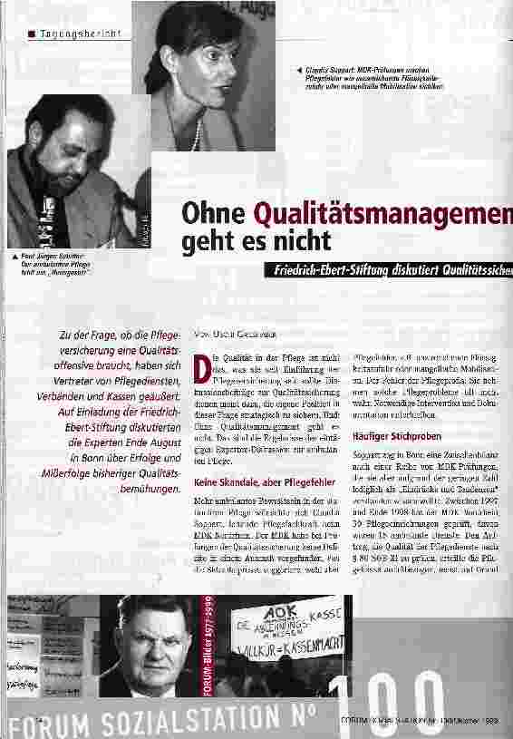 Vorschauseite 1: Ohne Qualitätsmanagement geht es nicht