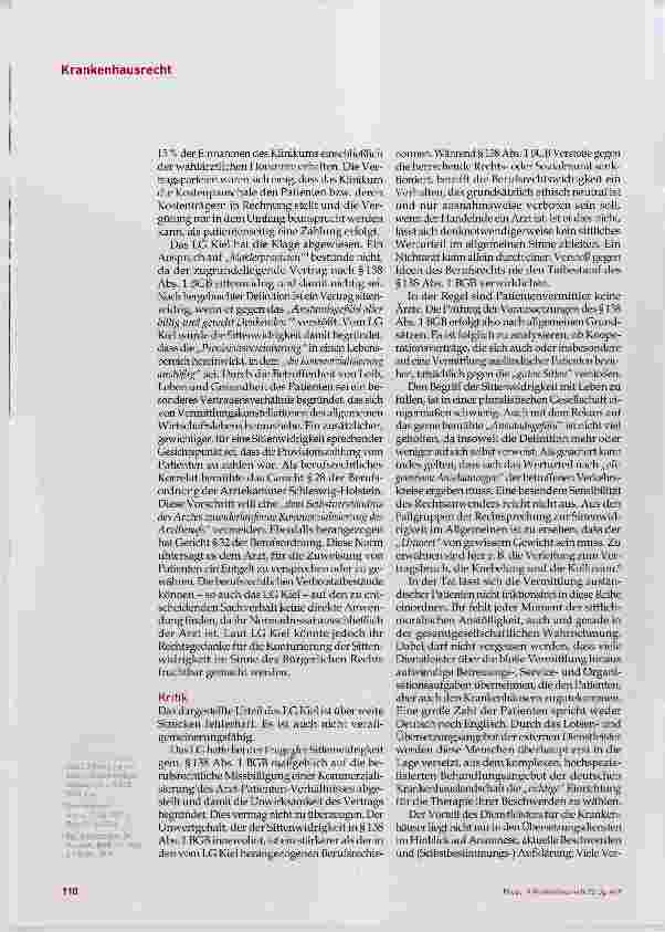 Vorschauseite 2: Die Vermittlung ausländischer Patienten an deutsche Krankenhäuser