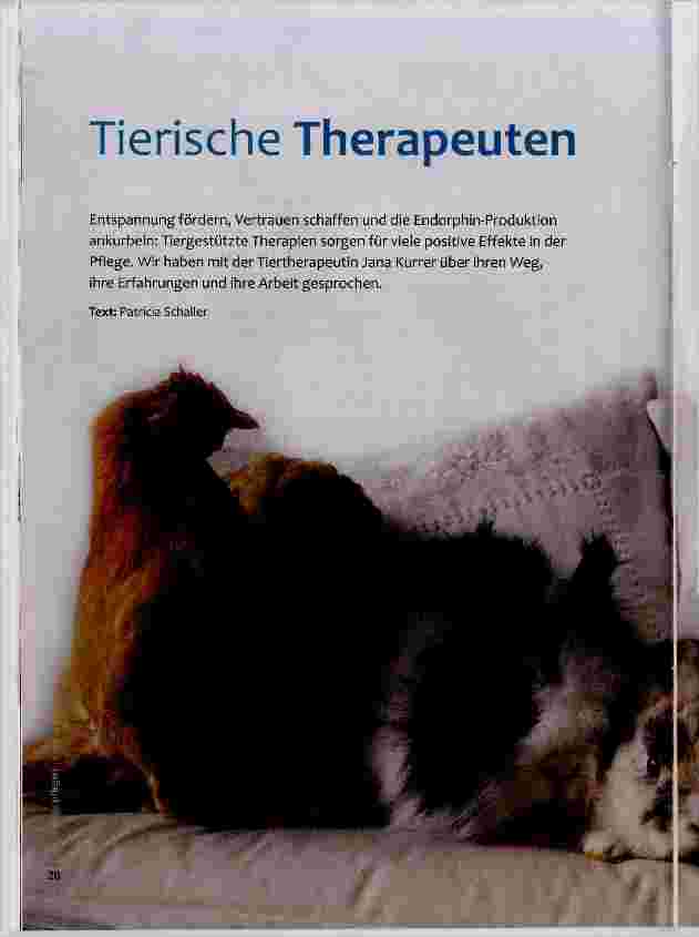 Vorschauseite 1: Tierische Therapeuten