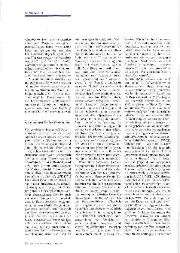 Vorschauseite 2: Sparen, koste es, was es wolle: Rabattverträge aus Versichertensicht