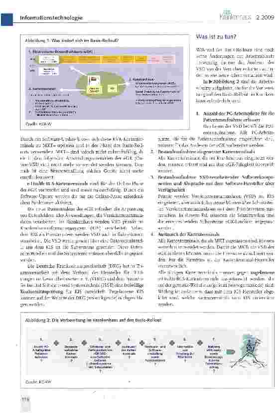 Vorschauseite 2: Einführung der elektronischen Gesundheitskarte im Krankenhaus