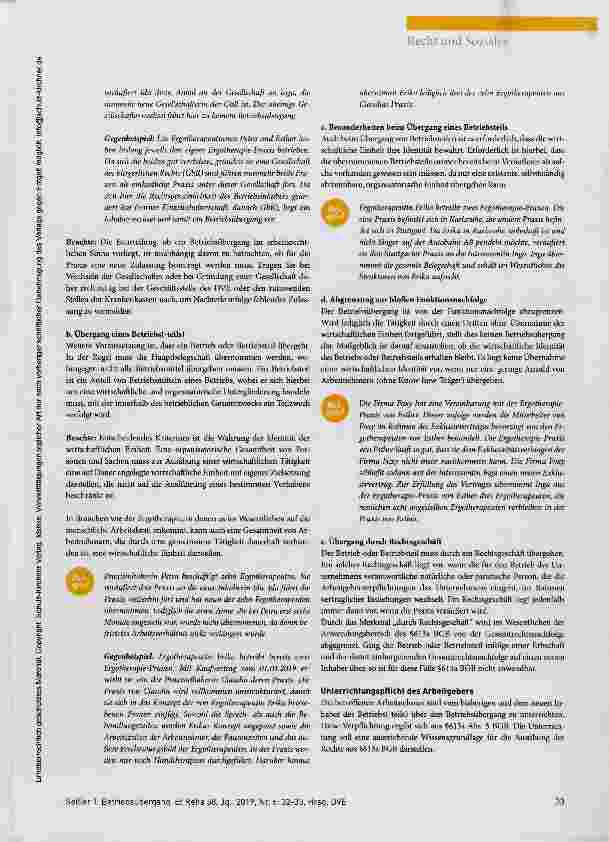 Vorschauseite 2: Betriebsübergang: Rechte und Pflichten von Arbeitnehmern und Arbeitgebern