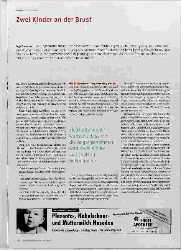 Vorschauseite 1: Zwei Kinder an der Brust