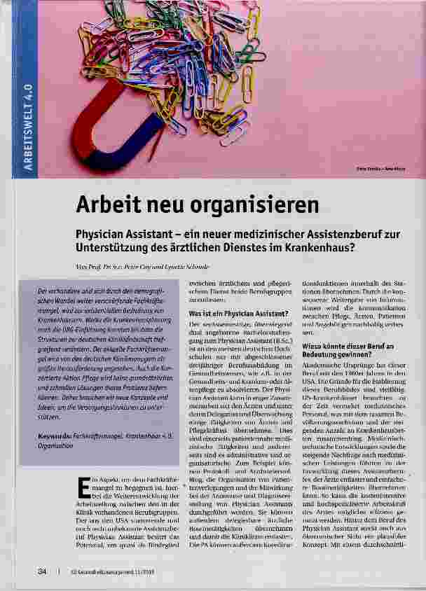 Vorschauseite 1: Arbeit neu organisieren