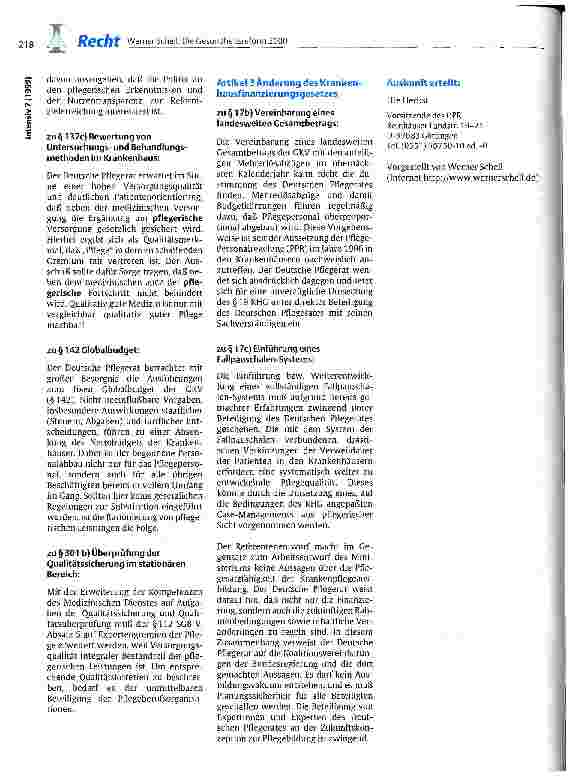 Vorschauseite 4: Gesundheitsreform 2000