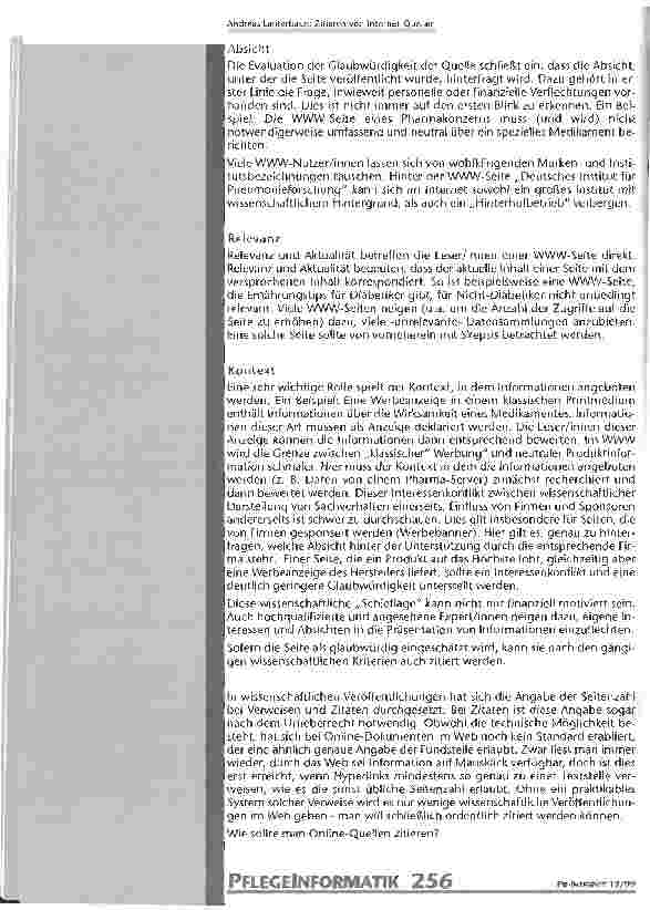 Vorschauseite 2: Zitieren von Internet-Quellen