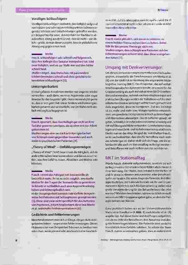 Vorschauseite 3: Metakognitives Training bei Psychose