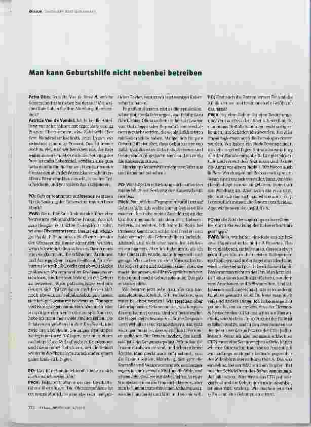 Vorschauseite 2: Gegen den Trend: Wie es gelingen kann, die Kaiserschnittrate zu senken
