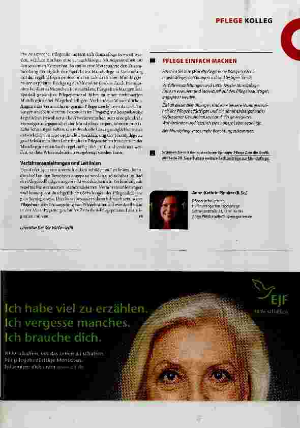 Vorschauseite 3: So geht es: Mundpflege bei Pflegebedürftigen