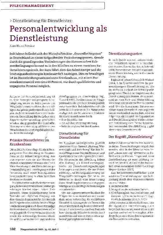 Vorschauseite 1: Personalentwicklung als Dienstleistung