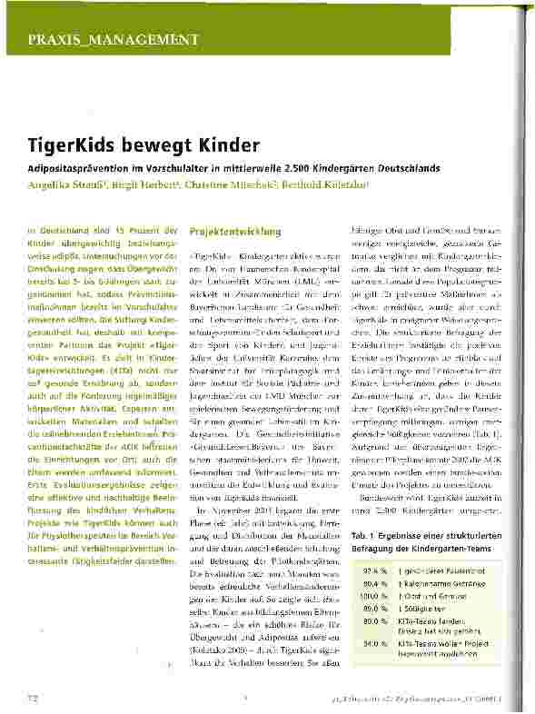 Vorschauseite 1: TigerKids bewegt Kinder