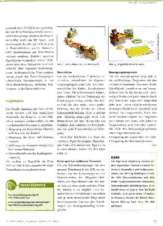 Vorschauseite 2: TigerKids bewegt Kinder