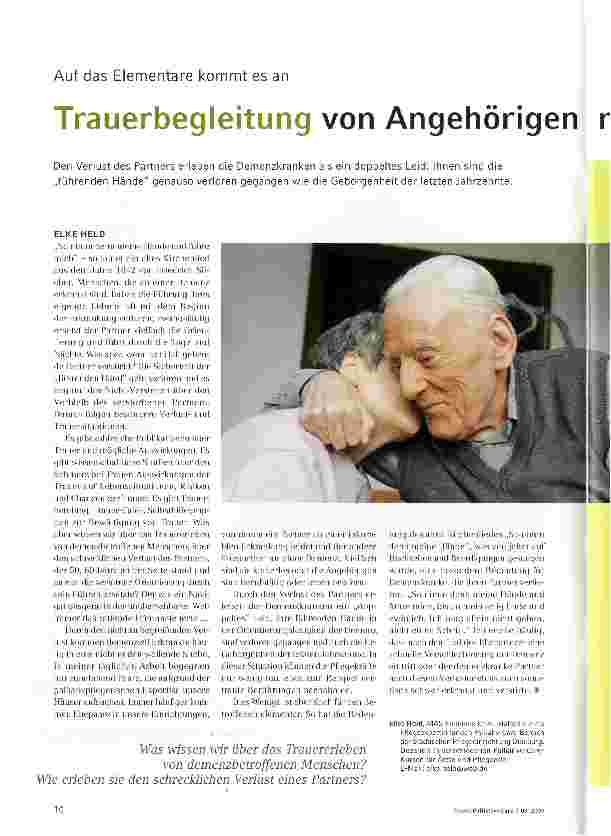 Vorschauseite 1: Trauerbegleitung von Angehörigen mit einer Demenz