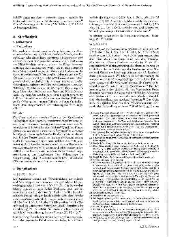 Vorschauseite 2: Genitalverstümmelung und strafrechtliche Verjährung in Deutschland, Österreich und Schweiz