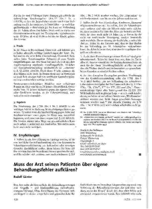 Vorschauseite 6: Genitalverstümmelung und strafrechtliche Verjährung in Deutschland, Österreich und Schweiz