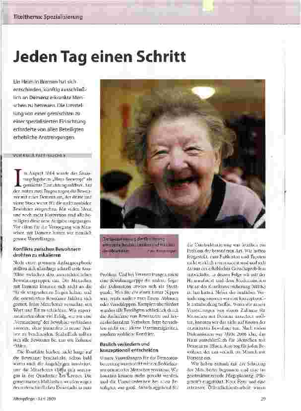 Vorschauseite 1: Jeden Tag einen Schritt