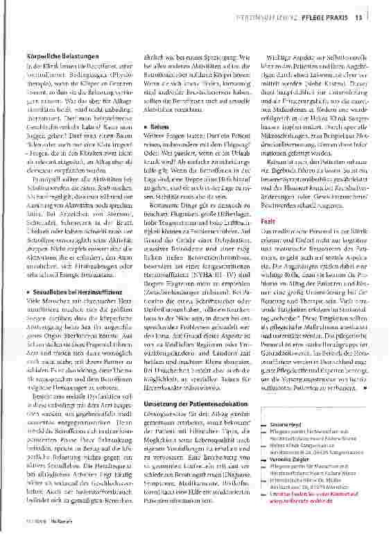 Vorschauseite 4: Patientenschulung nicht vergessen!
