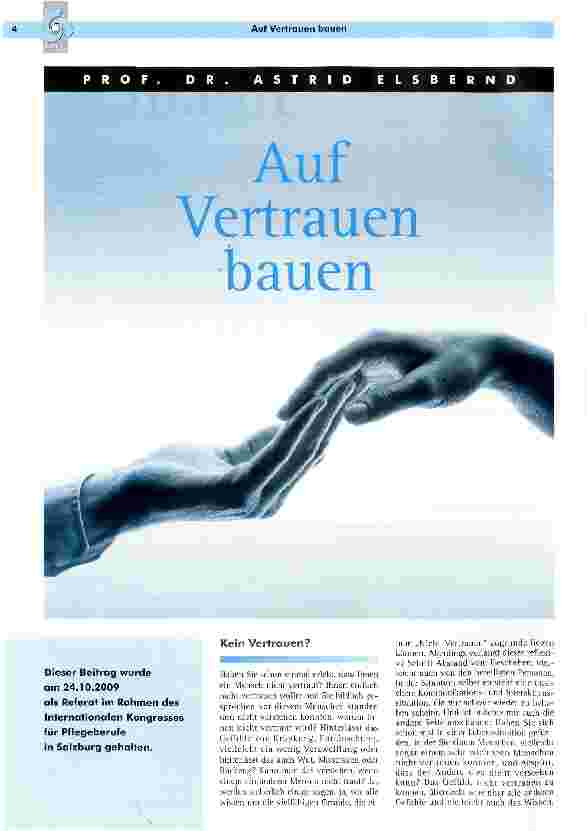 Vorschauseite 1: Auf Vertrauen bauen
