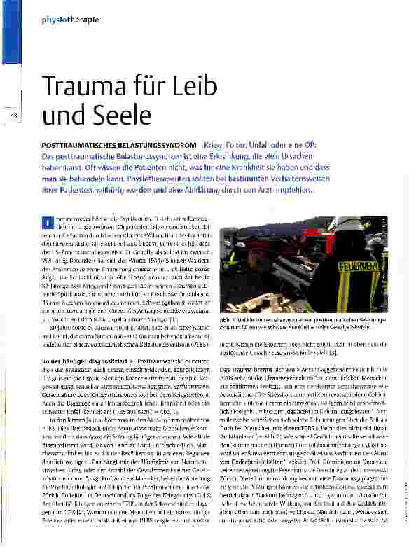 Vorschauseite 1: Trauma für Leib und Seele