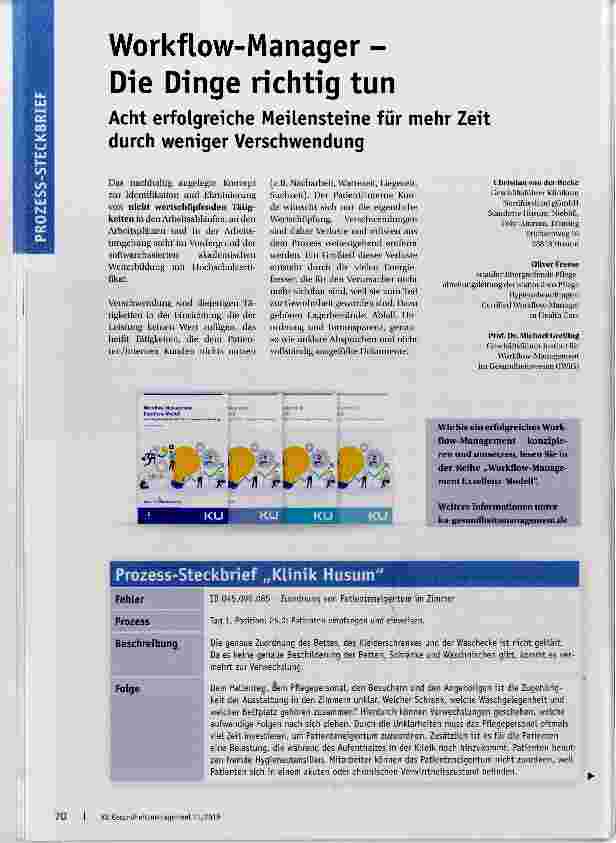 Vorschauseite 1: Workflow-Manager - Die Dinge richtig tun