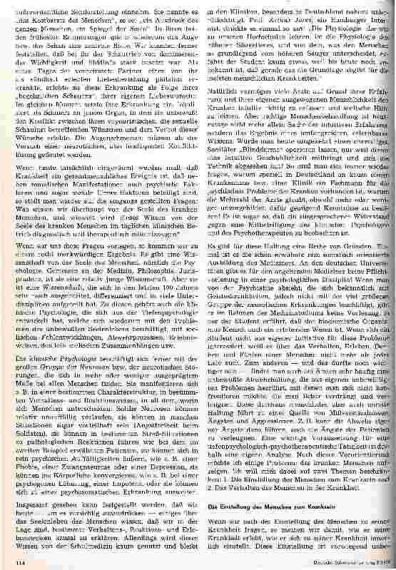 Vorschauseite 3: Die Psychologie des kranken Menschen