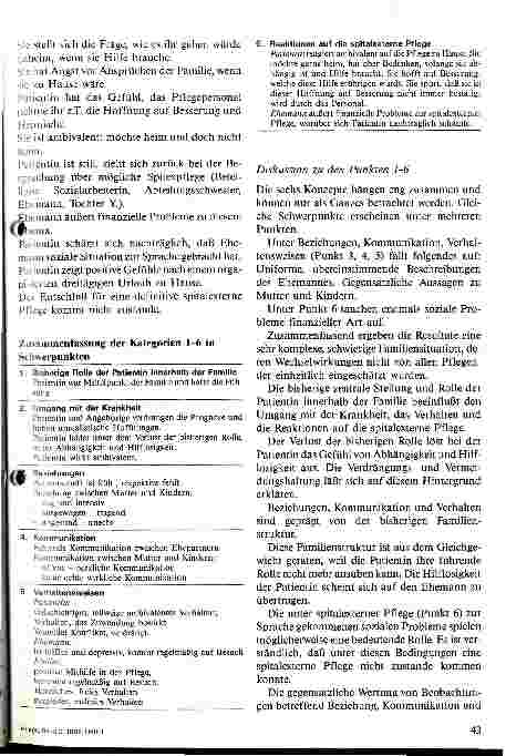Vorschauseite 6: Der Patient als Mitglied einer Familie Wie nehmen die Pflegenden diesen Aspekt wahr und wie gehen Sie damit um