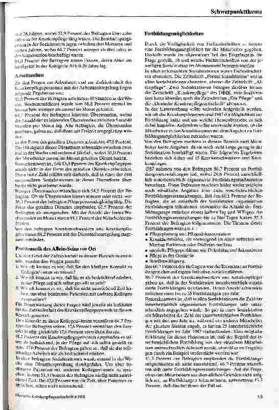 Vorschauseite 3: Arbeitszufriedenheit von Krankenschwestern/-pflegern in Sozialstationen - Ergebnisse einer Fragebogenaktion