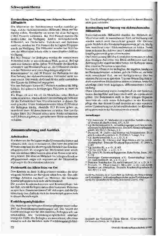 Vorschauseite 4: Arbeitszufriedenheit von Krankenschwestern/-pflegern in Sozialstationen - Ergebnisse einer Fragebogenaktion