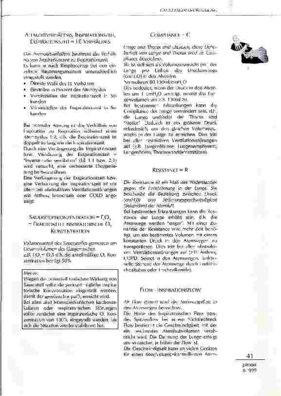 Vorschauseite 2: Grundlagen der Beatmung