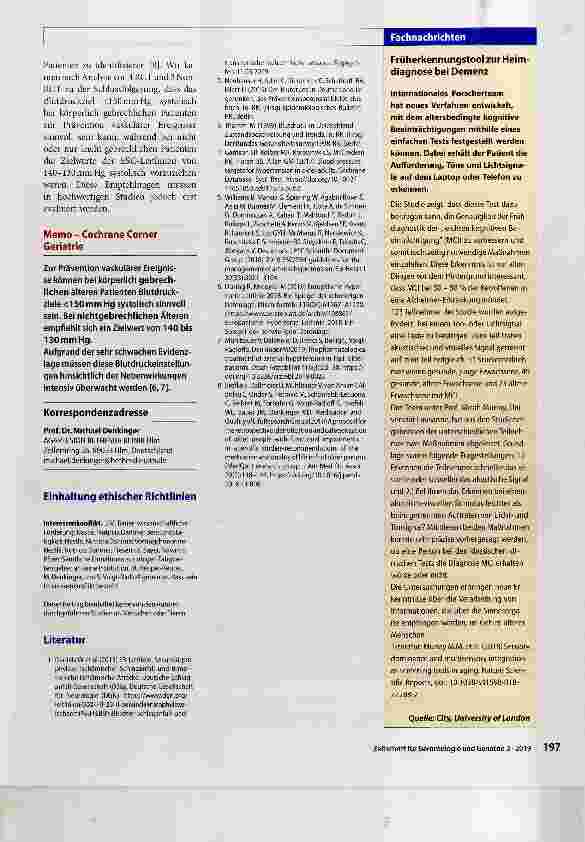 Vorschauseite 3: Blutdrucksenkende Behandlung zur Prävention von Schlaganfallrezidiven, schwerwiegenden vaskulären Ereignissen und Demenz bei Patienten mit Schlaganfall oder transitorischer ischäm…