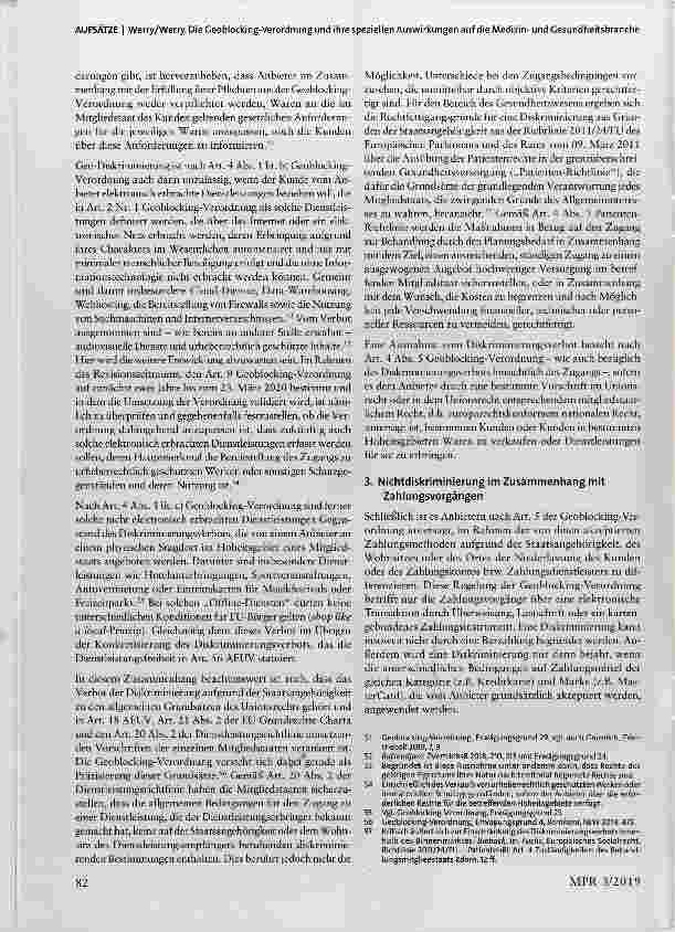 Vorschauseite 6: Die Ceoblocking-Verordnung und ihre speziellen Auswirkungen auf die Medizinund Gesundheitsbranche