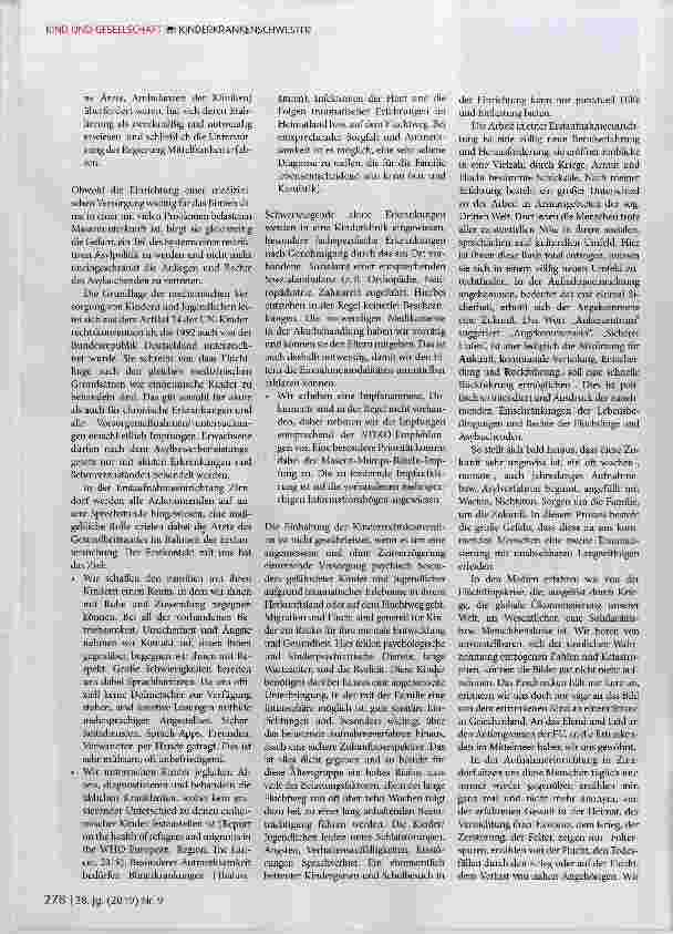 Vorschauseite 2: Migrationsmedizin ein Erfahrungsbericht und einige Anmerkungen