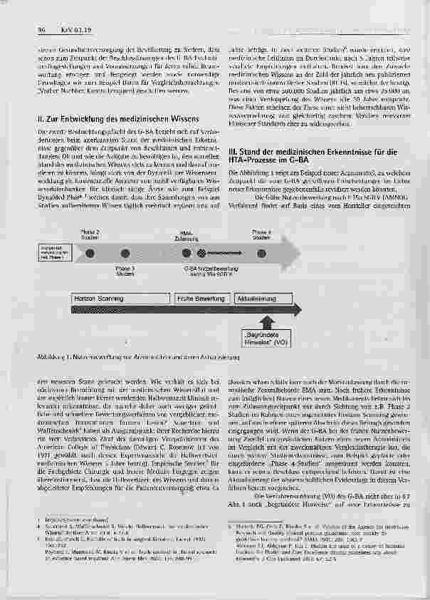 Vorschauseite 2: Möglichkeiten und Grenzen der Beobachtung des aktuellen Standes der wissenschaftlichen Erkenntnisse aus Sicht der EbM
