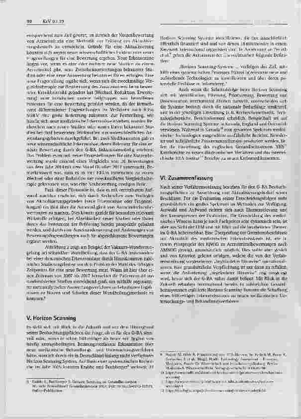 Vorschauseite 4: Möglichkeiten und Grenzen der Beobachtung des aktuellen Standes der wissenschaftlichen Erkenntnisse aus Sicht der EbM