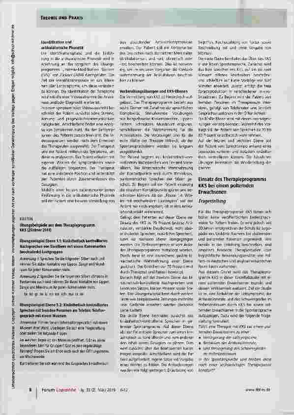 Vorschauseite 3: Kinästhetisch-Kontrolliertes Sprechen (KKS) bei Poltern