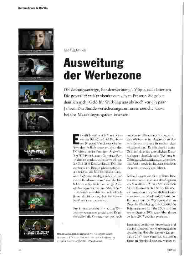 Vorschauseite 1: Ausweitung der Werbezone