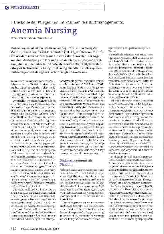 Vorschauseite 1: Anemia Nursing