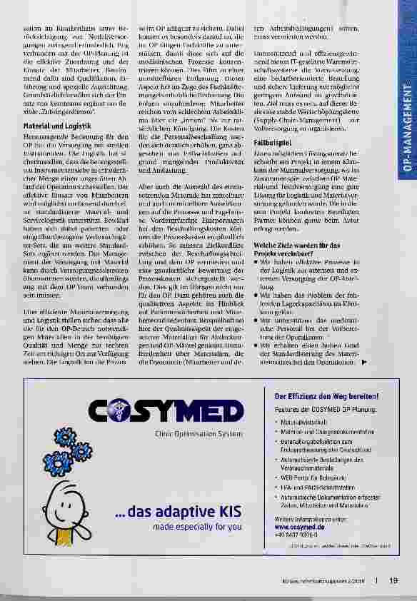 Vorschauseite 3: Herausforderung OP-Management